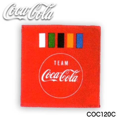 コカ・コーラ シャーリング染料プリント ウォッシュタオル(34×35cm)(COC120Cチームコカ・コーラ/COC120Dデリシャス)ネコポス対応品｜fureaigift｜02