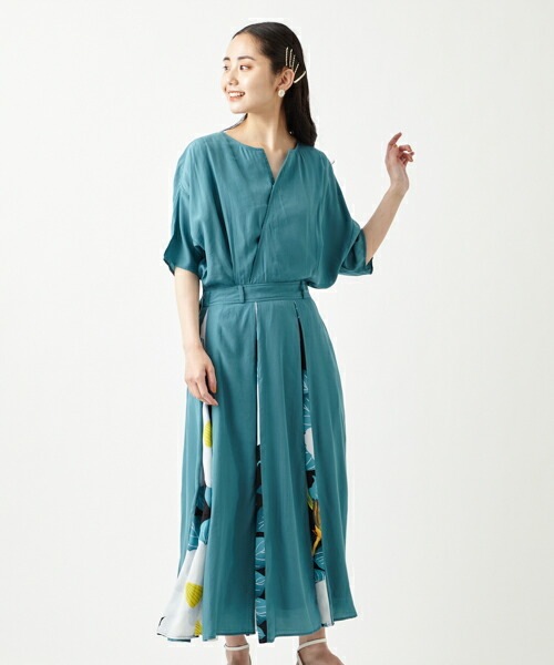 高い品質 猫の恩返し 椿鳥カシュクールワンピースふりふ 和柄 ワンピース レディース ワンピ ロングワンピ ロング丈 半袖 5分袖 春夏 カシュクール レトロ モダン 猫 ねこ ネコ Japan 和 日本 代 30代 40代 フェミニン ガーリー 授乳服 マタニティ シンママ 新ママ