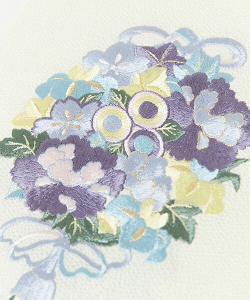 にゃん小判刺繍半衿 オリジナル 半衿 半襟 刺繍 猫 ねこ くす玉 薬玉