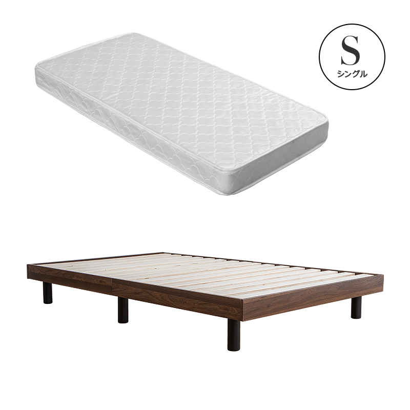 MINT すのこベッド ベッド マットレスセット シングル シングルベッド
