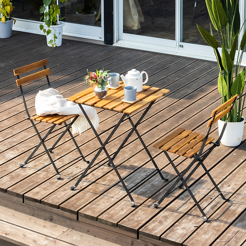 MINT 折りたたみガーデンセット ガーデンファニチャー 3点セット