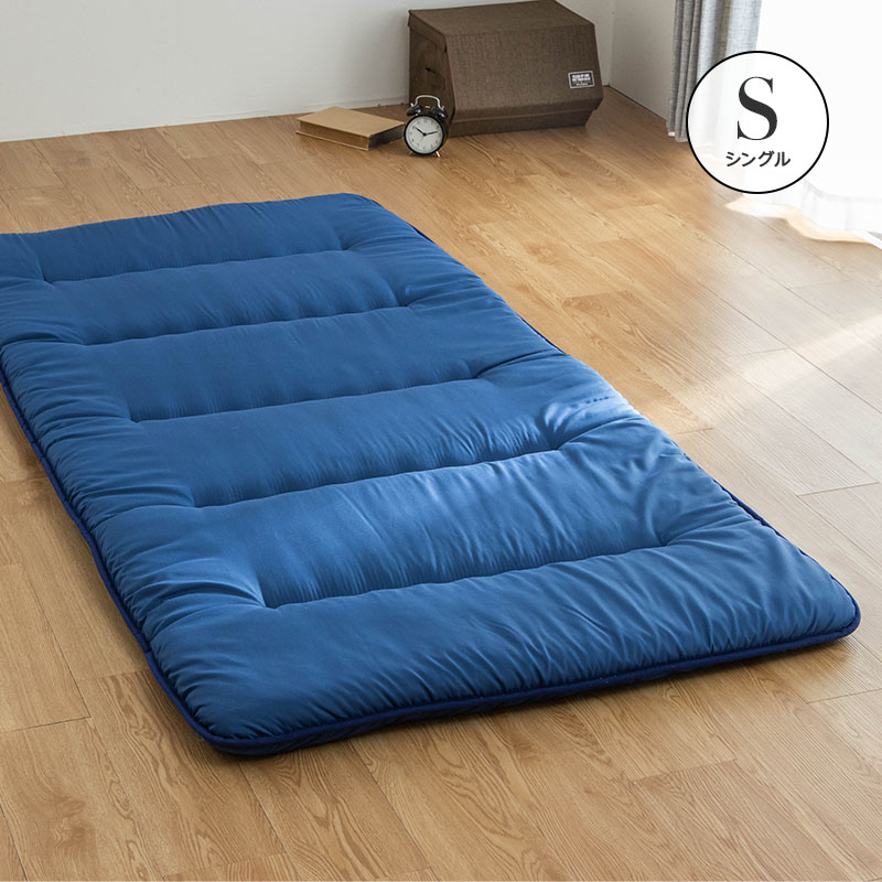 シングルベッド マットレス付き＋敷布団(新品) タンスのゲン 5日+5% ベッド マットレス付き シングルベッド