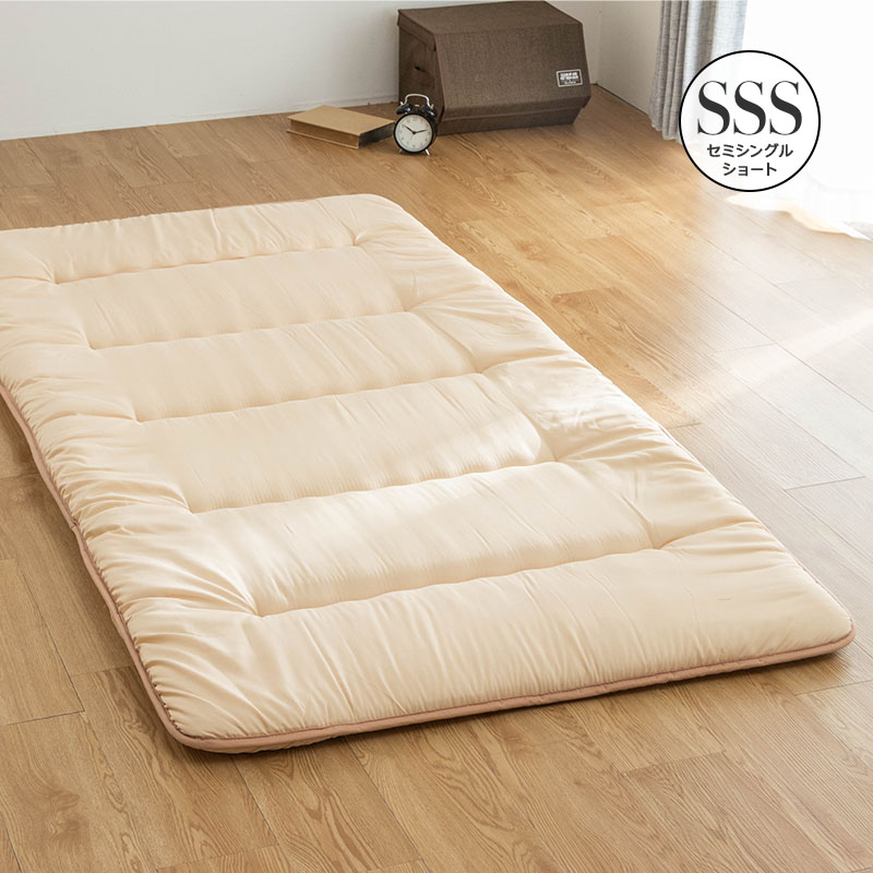 MINT（家具、インテリア） 六つ折り 3層 国産 敷布団 セミシングル