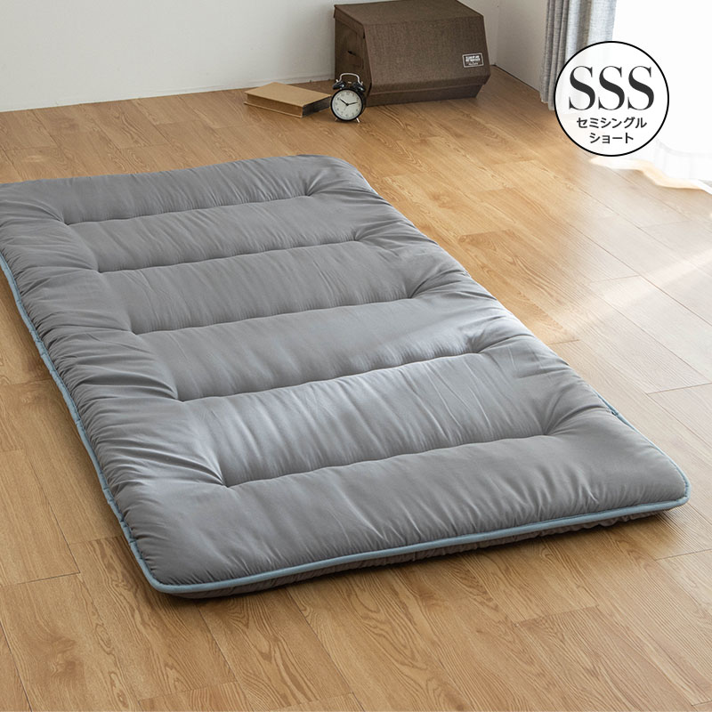 MINT（家具、インテリア） 六つ折り 3層 国産 敷布団 セミシングル