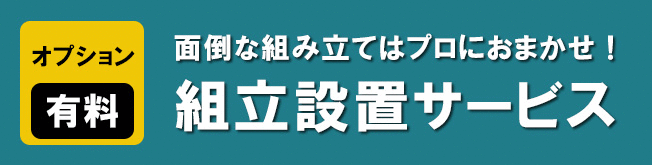 組み立て設置サービス