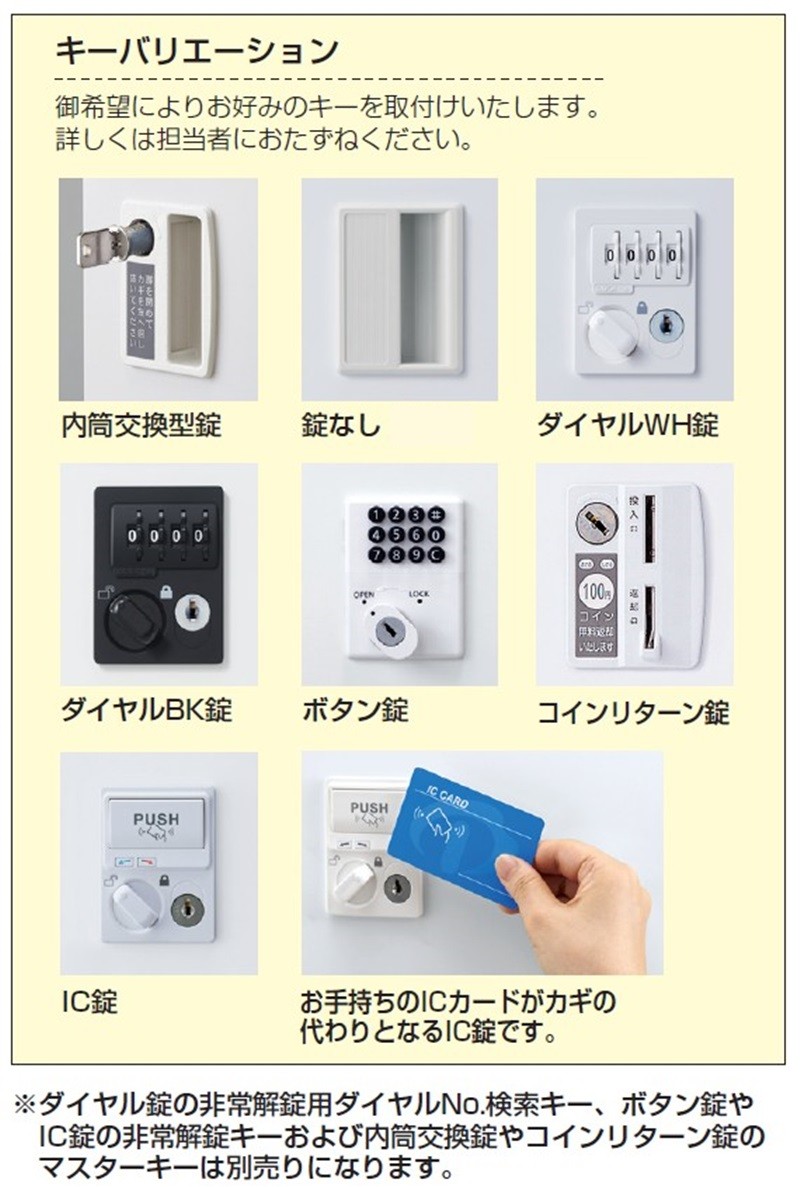 【18人用】貴重品ロッカー ダイヤル錠 下段収納付き KLKW-18H ダイヤル錠 小物入れロッカー/下部両開き収納付18人用ロッカー KLKW