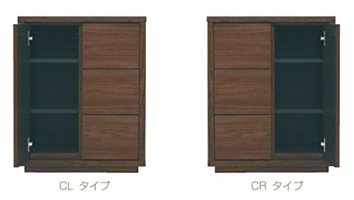 サイズオーダーローキャビネット(高さ52.6cm,74cm,95.4cm) 引出し2段,3