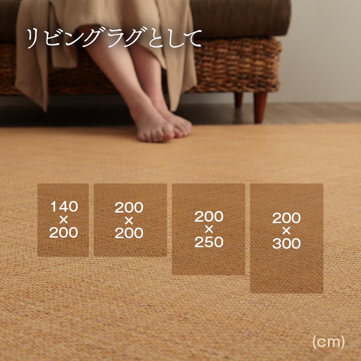 (タイムセール中) 籐カーペット 夏用 江戸間4.5畳(261×261cm) ラタン