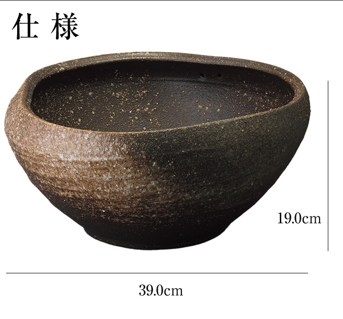 信楽焼 めだか鉢 陶器 日本製 金魚鉢 メダカ 鉢 インテリア 置物
