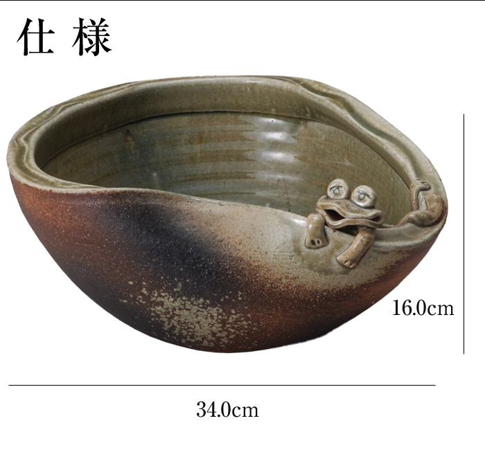 信楽焼 めだか鉢 陶器 日本製 金魚鉢 メダカ 鉢 インテリア 置物
