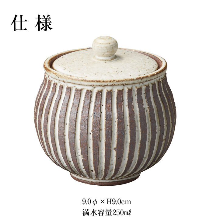 信楽焼　蓋付き壺 蓋物 陶器 信楽焼 日本製 和風 調味料入れ 砂糖入れ 塩壺 梅干し入れ