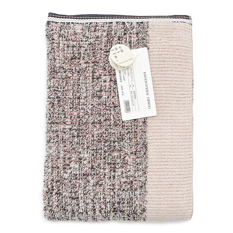 【送料無料】「今治タオル」ミッシュ タオルブランケット（88×170cm）【Misch 七福タオル ツイード風 コットン100 綿100 ひざ掛け プレゼント ギフト 母の日 父の日 敬老の日 ピンク ネイビー】 今治タオル（imabari towel） 【送料無料】「今治タオル」ミッシュ