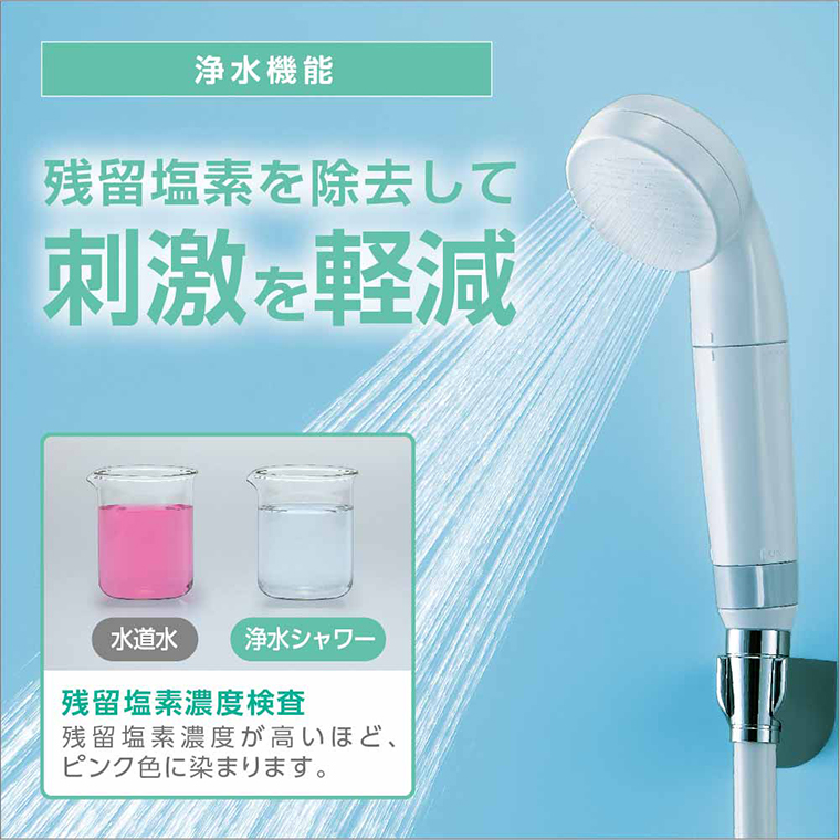 シャワーヘッド「SANEI」浄水ファインバブルシャワーセット[PS7964