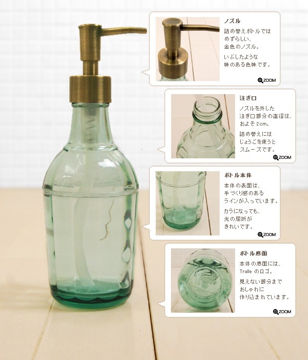 ディスペンサー「トロール」ローションボトル（S）【ソープ