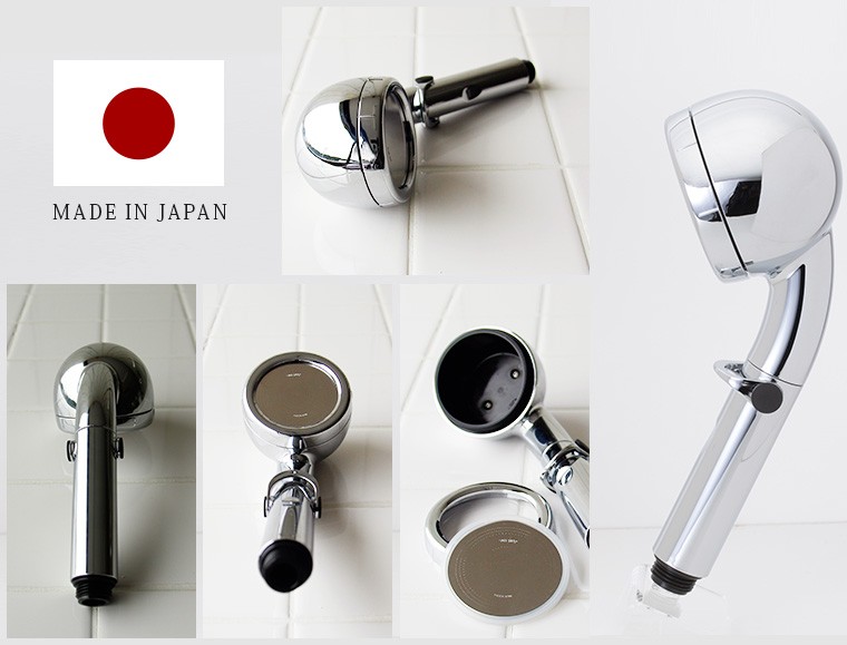 日本製 シャワーヘッド「AMANE（天音）」（クロムメッキ