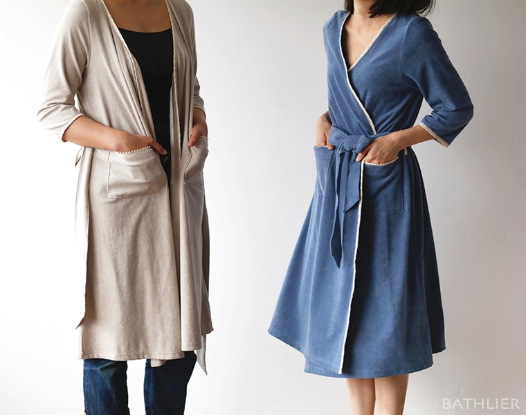 バスローブ レディース 薄手「deaaffetto．（デアアフェット）」スリム