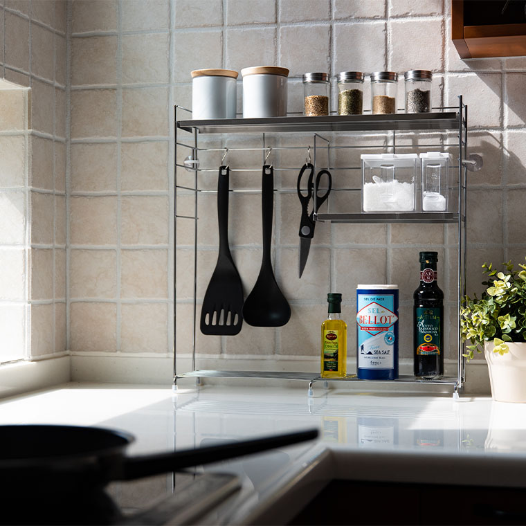 ビーワーススタイル」bws SELECTION ステンレス天板 キッチンラック