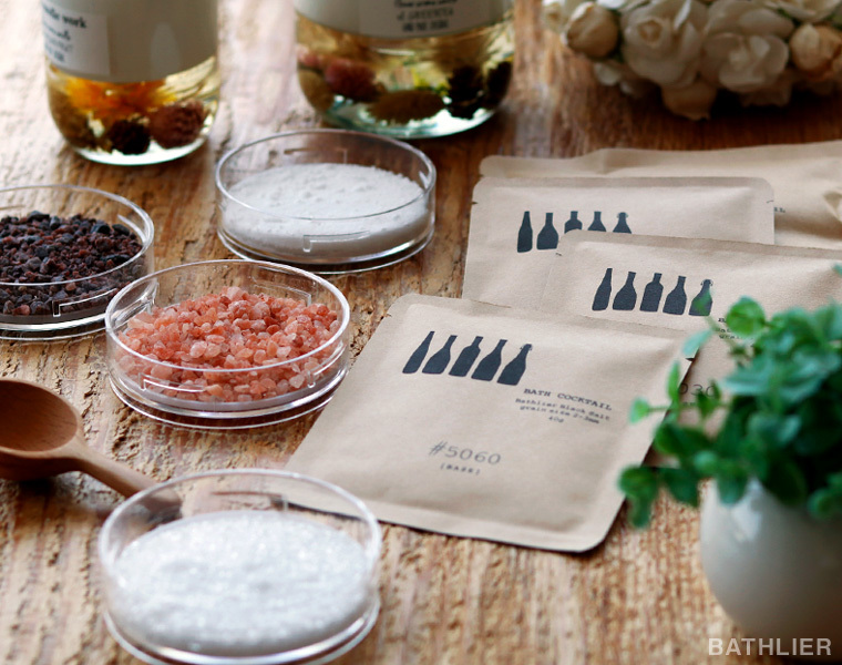 メール便】プチギフト 入浴剤「バスカクテル」お試しソルト 4種セット