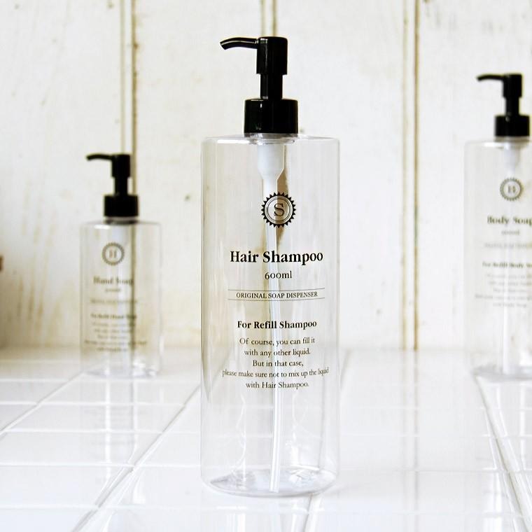 詰め替えボトル「イレモノ（ire-mono）」コロネット（シャンプーボトル