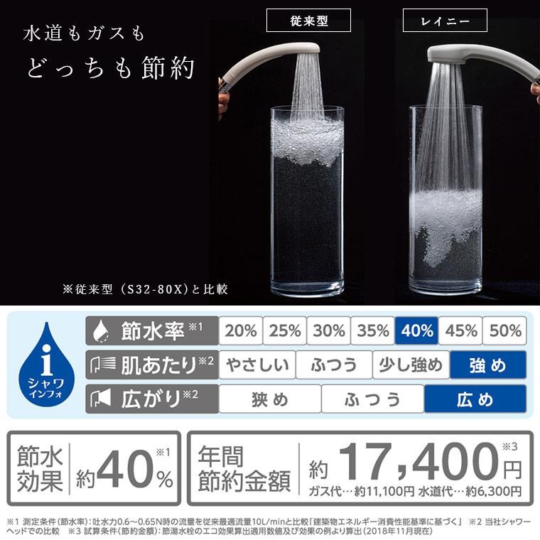 節水シャワーヘッド「レイニー ベーシック」RAINY【省エネ 節約