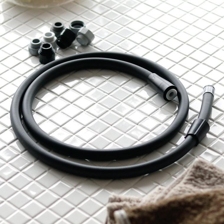 シャワーホース「ABIRU」ブラックシャワーホース(1.6m)【日本 シャワーホース「ABIRU」ブラックシャワーホース(1.6m)【日本