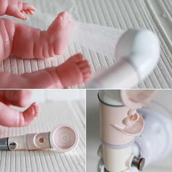 シャワーヘッド「ピュアブルベビー」マイクロバブル収束シャワー【節水