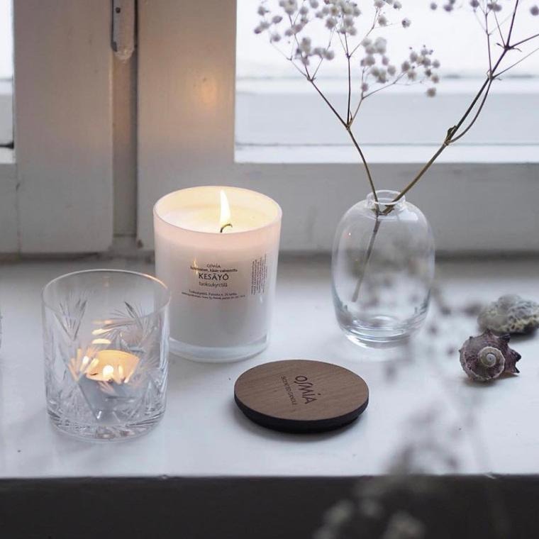 キャンドル「OSMIA（オスミア）」ScentedCanlde-キャンドル（直径7cm