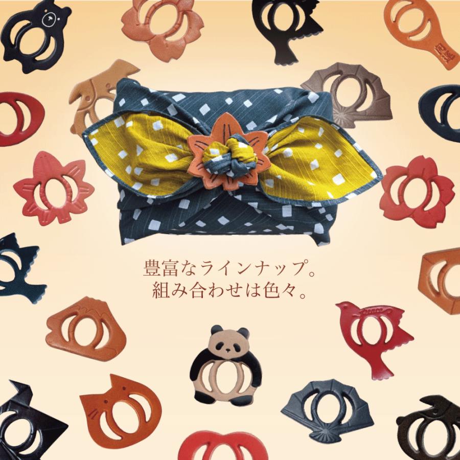 ふろしきハンド お包みtomeko ランチクロス 留め具 折鶴 3色 レッド