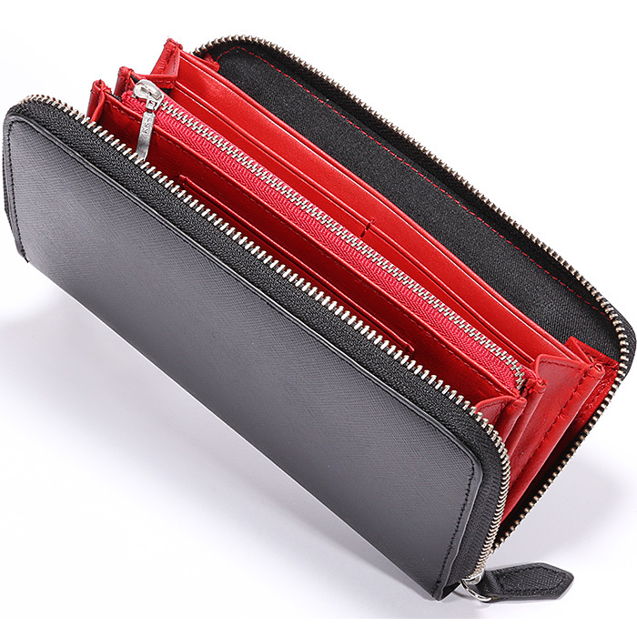 財布 メンズ レディース 長財布 本革 YKK ラウンドファスナー