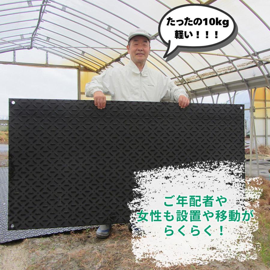 敷板 プラスチック 樹脂 軽い らくらくばん 6枚セット 京葉興業 農業