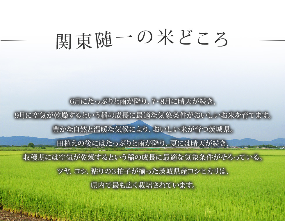 関東随一の米どころ