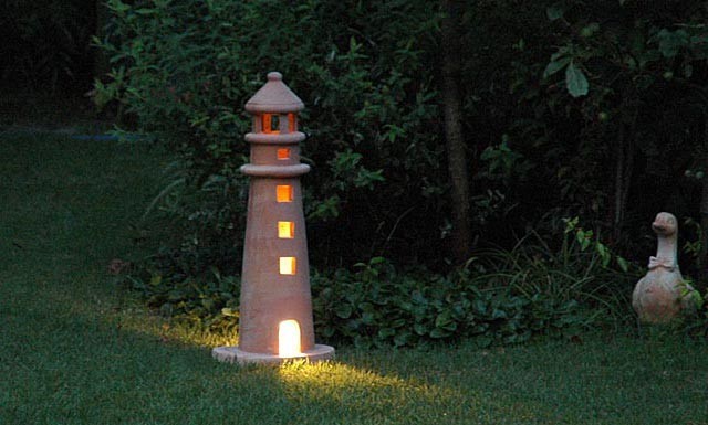 置物 オブジェ 照明器具 中型 防雨型 庭園灯 エクステリア 屋外照明 100V照明 LED 対応 テラコッタ ガーデンランプ オーナメント オブジェ :kigu-mt:ステンド ガーデンライトの店風山 通販 置物 オブジェ 照明器具 SS 防雨型 庭園灯 屋外照明 ガーデン装飾品 テラコッタ オーナメントライト 間接照明 ガーデンランプ 100v
