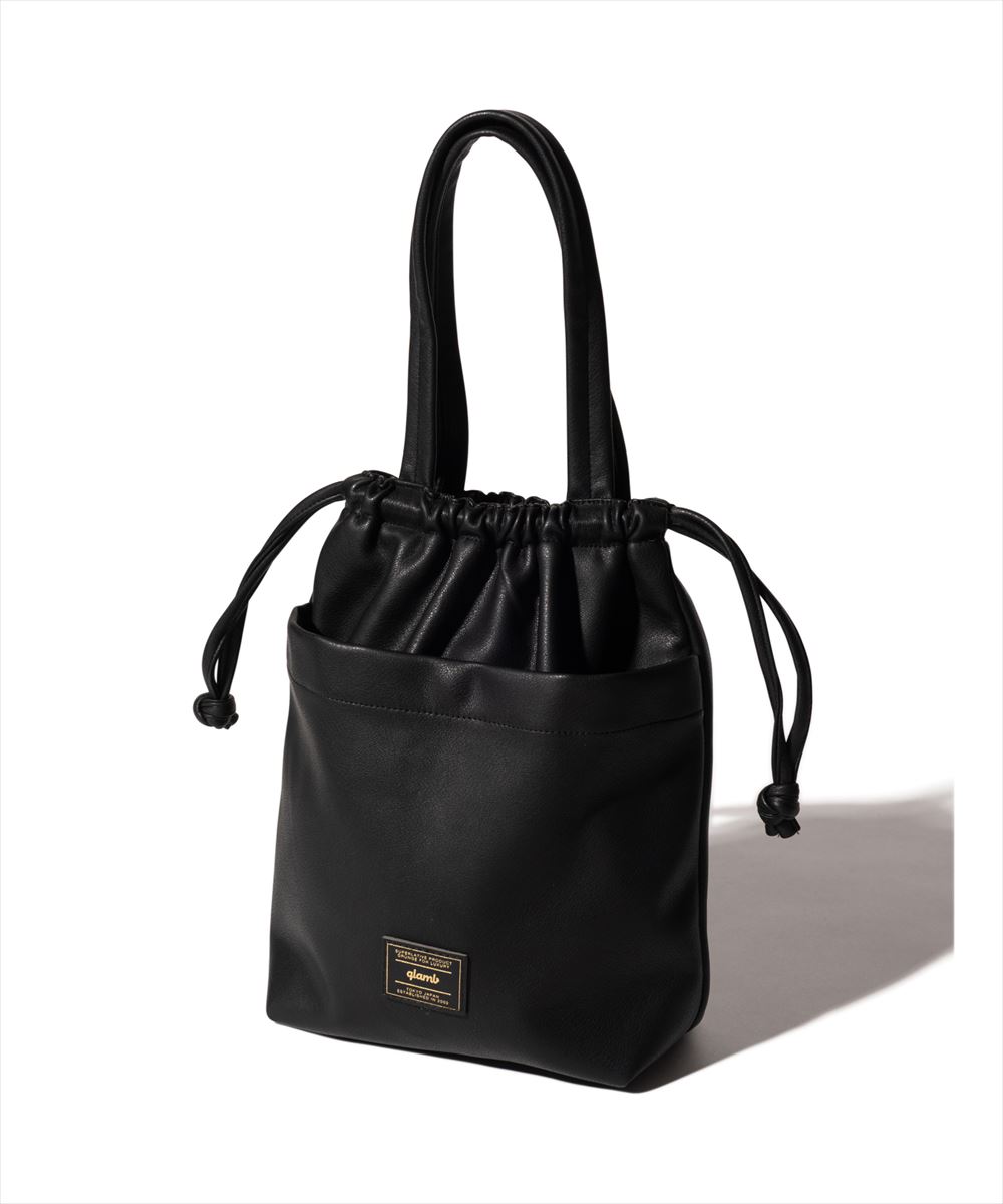glamb（グラム） Synth Leather Drawstring Bag / シンセレザードロー