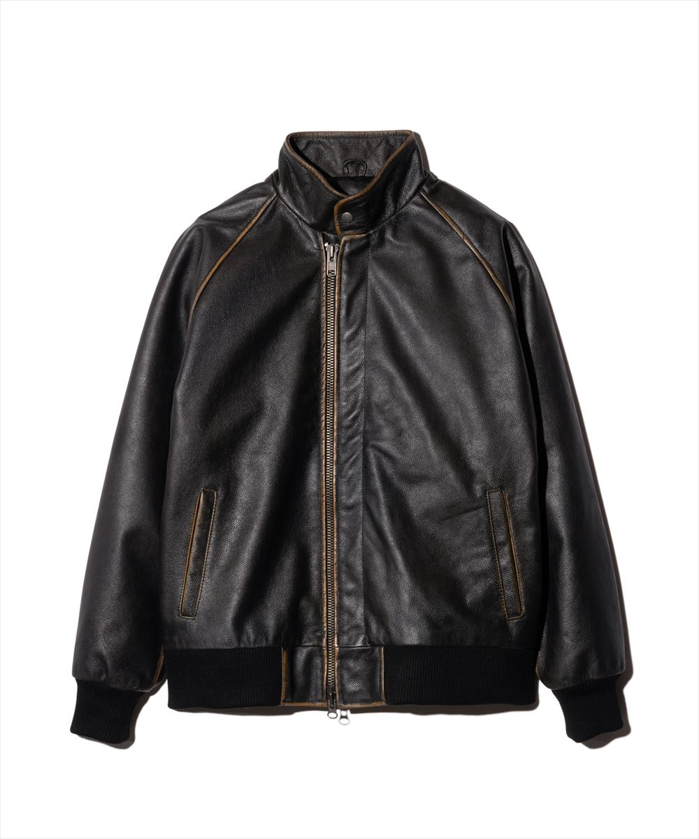 glamb（グラム） Leather Bomber Jacket / レザーボマージャケット