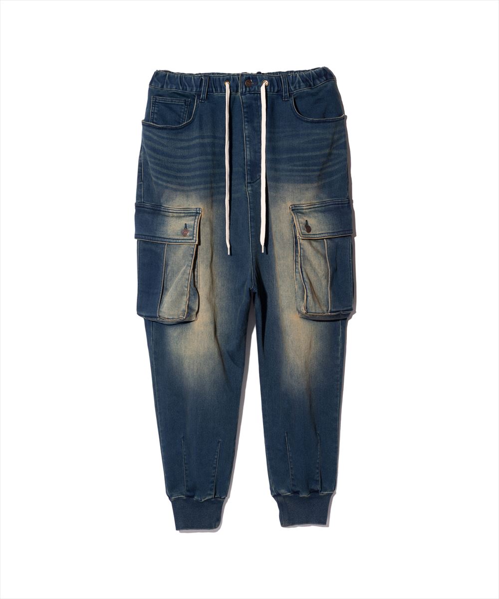glamb（グラム） Knit Denim Cargo Pants / ニットデニムカーゴパンツ