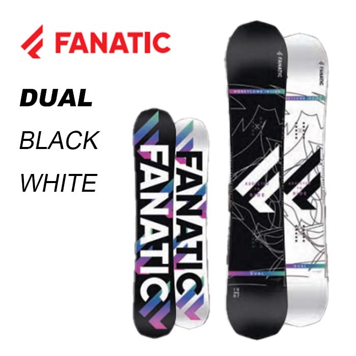 FANATIC ファナティック スノーボード 板 DUAL BLACK WHITE 21-22