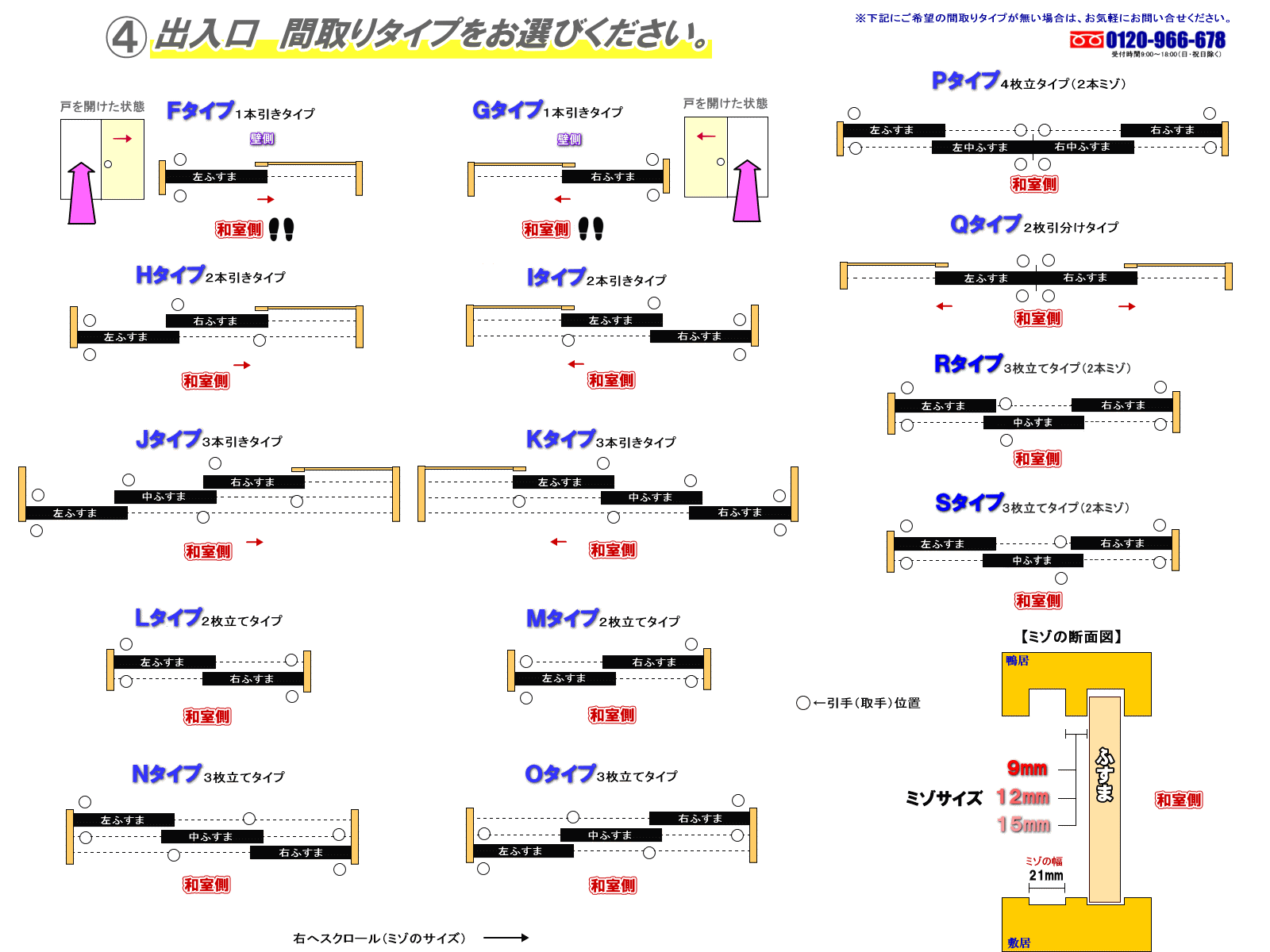 出入口間取り説明