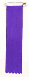 リボン胸章 ビラ（紫）