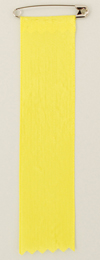 リボン胸章 ビラ（黄色）