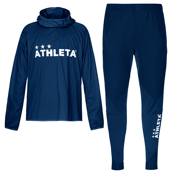 上下セット】 アスレタ ATHLETA ライトウィンドシェルプルオーバー