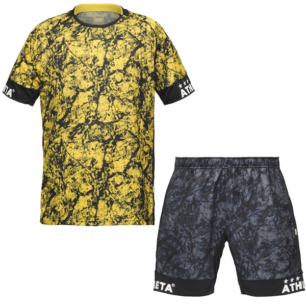 150cm アスレタ　ジュニアプラシャツプラパン ブラック ATHLETA 【上下セット】 アスレタ ジュニア JRグラフィック