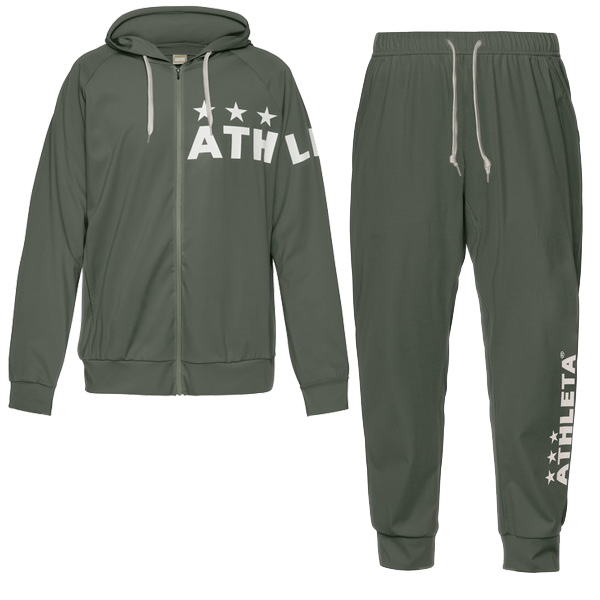 【上下セット】 アスレタ ATHLETA プラクールZIPパーカー パンツ 26s 上下 03406-03408 サッカー フットサル トレーニングパーカー パンツ 接触冷感 メンズ_1