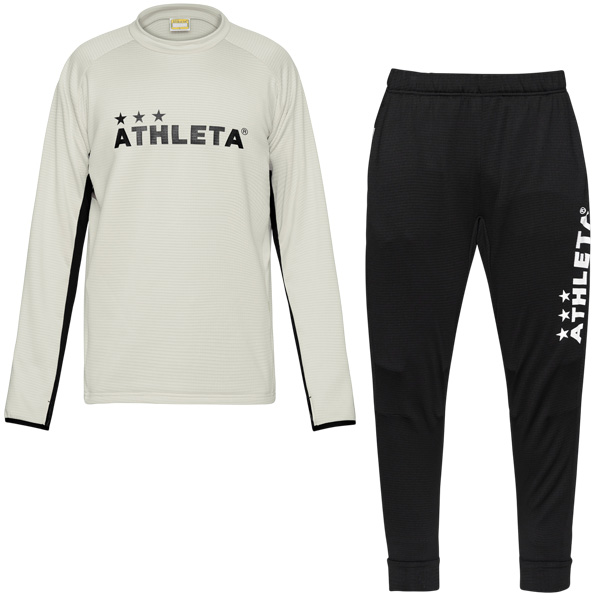 ATHLETA（アスレタ） 【上下セット】 グリッド起毛TRシャツ パンツ