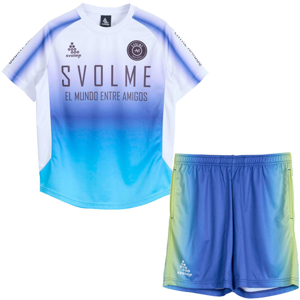 150cm スボルメ ジュニアプラシャツプラパン上下 ブルー SVOLME（スボルメ） 【上下セット】 ジュニア JrグラデTRトップ