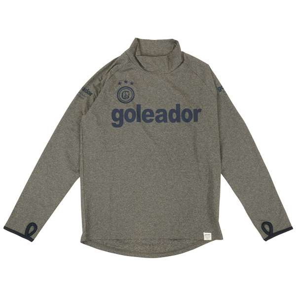 【送料無料】 ゴレアドール goleador 裏起毛 スムースハイネックプラシャツ G-2181 サッカー フットサル 長袖 プラクティスシャツ 練習着 防寒 メンズ | goleador | 01