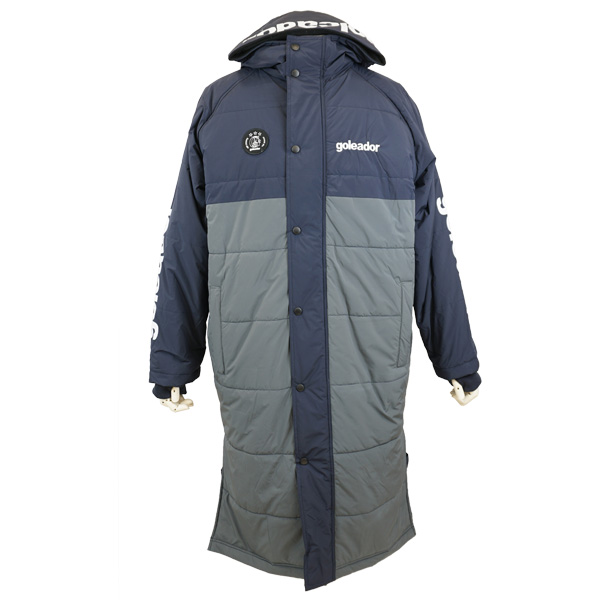 goleador（ゴレアドール） 中綿 バイカラー ロングベンチ コート G