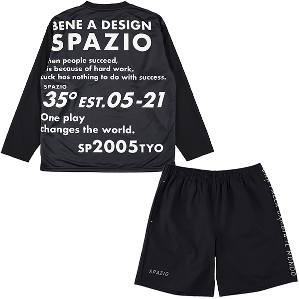 【上下セット】 スパッツィオ ジュニア マテリアル MIX ロングプラシャツ パンツ 上下 GE-0...