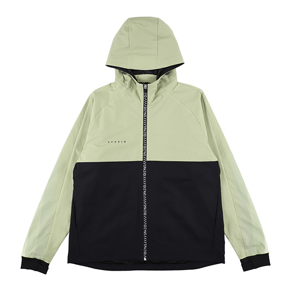 Spazio（スパッツィオ） グラデーション 裏メッシュ ワイドジップ