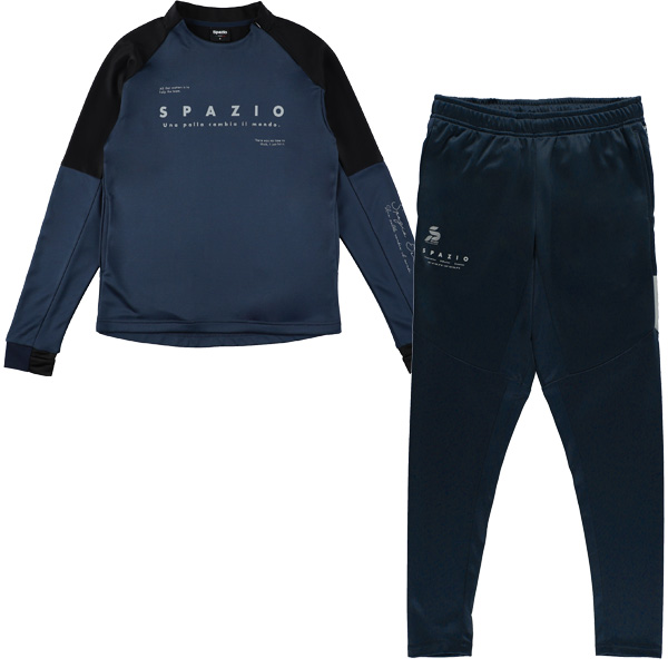 Spazioトレーニングウェア上下セット Spazio 【上下セット】 スパッツィオ ジュニア 袖パネルミッド