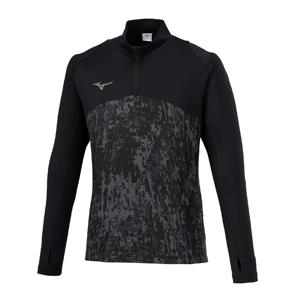 MIZUNO（ミズノ） 裏起毛 ストレッチフリースシャツ ハーフジップ